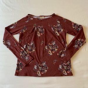Girl’s Floral Long sleeve tee